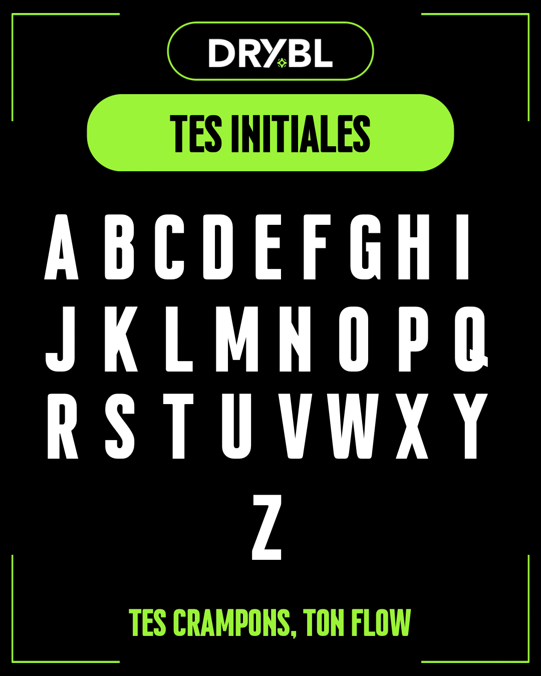 PACK INITIALES